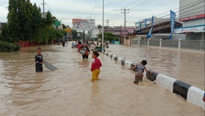 Banjir di Kota Tebing Tinggi, Ribuan KK  Terimbas