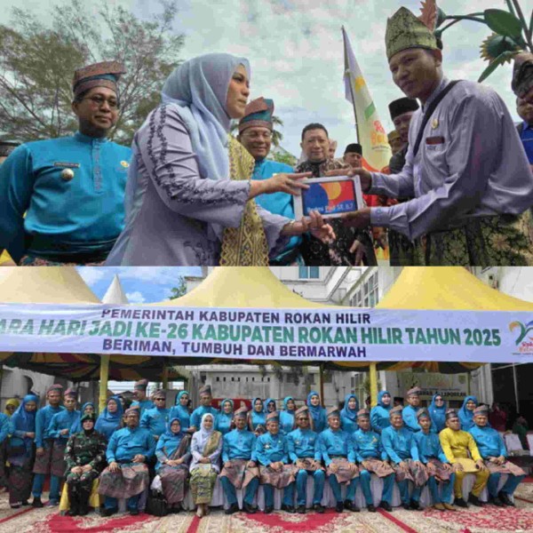 Karmila Sari Serahkan Bantuan KIP Kuliah dan PIP untuk Ribuan Pelajar di Hari Jadi ke-26 Rohil