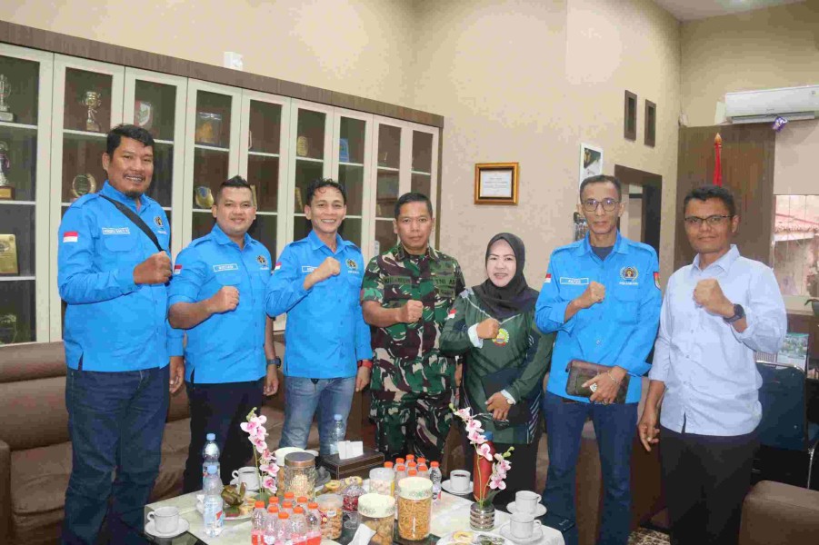 Audiensi bersama Komandan Kodim 030, PWI Pokja Pekanbaru Bicara Kegiatan untuk Masyarakat