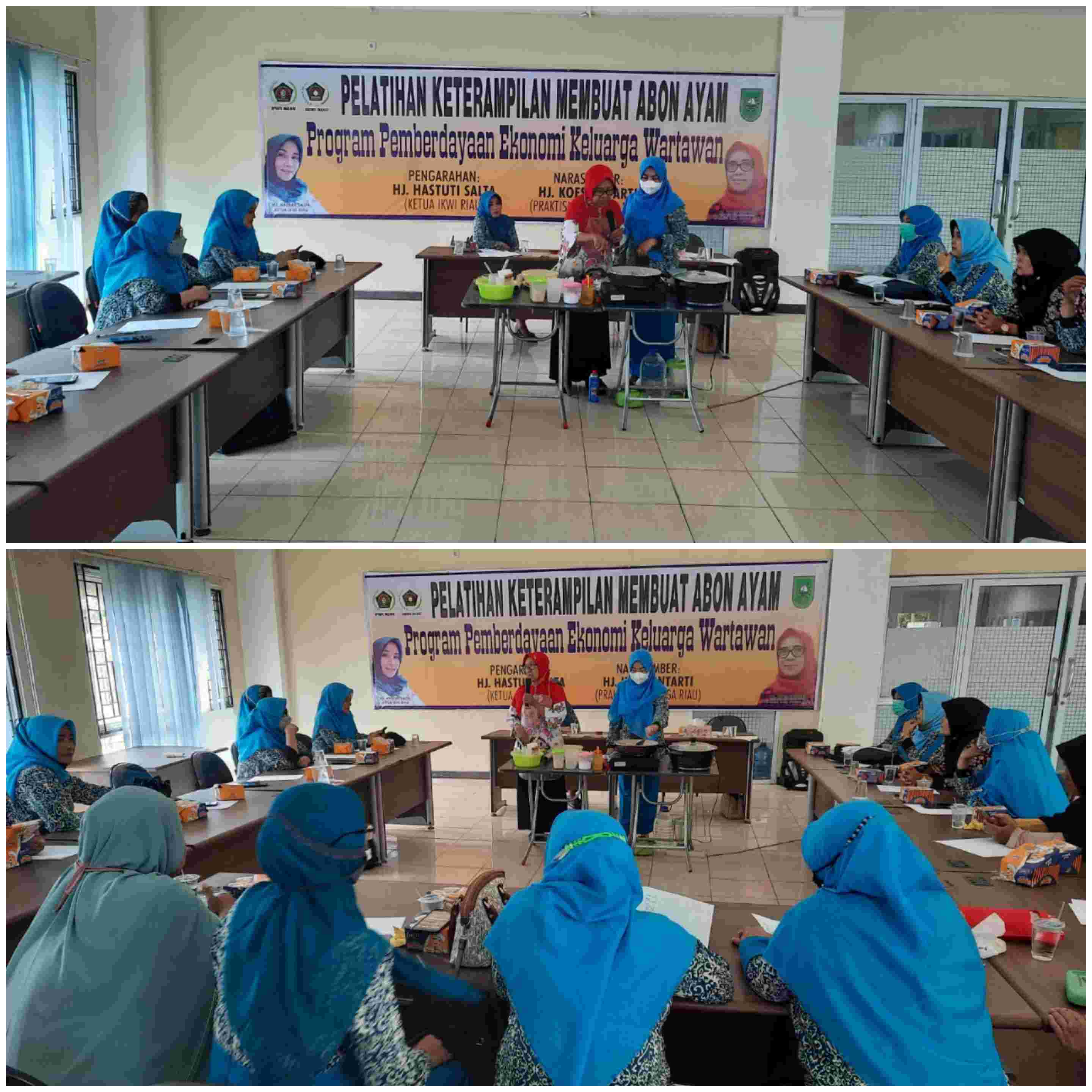 IKWI Riau Gelar Pelatihan Keterampilan Membuat Abon Ayam