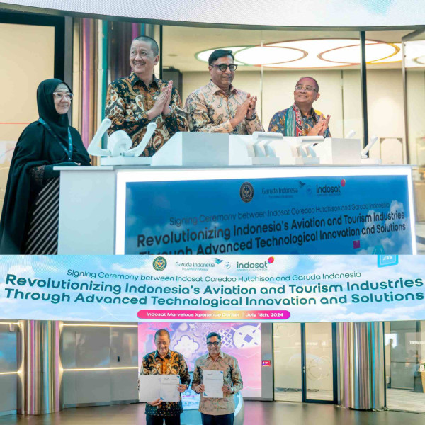 Indosat dan Garuda Indonesia Kolaborasi Perkuat Pertumbuhan Sektor Penerbangan
