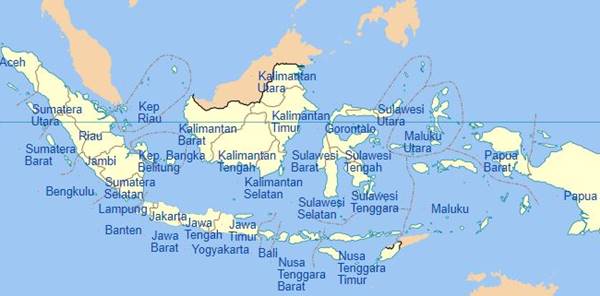 Indonesia Miliki 38 Provinsi