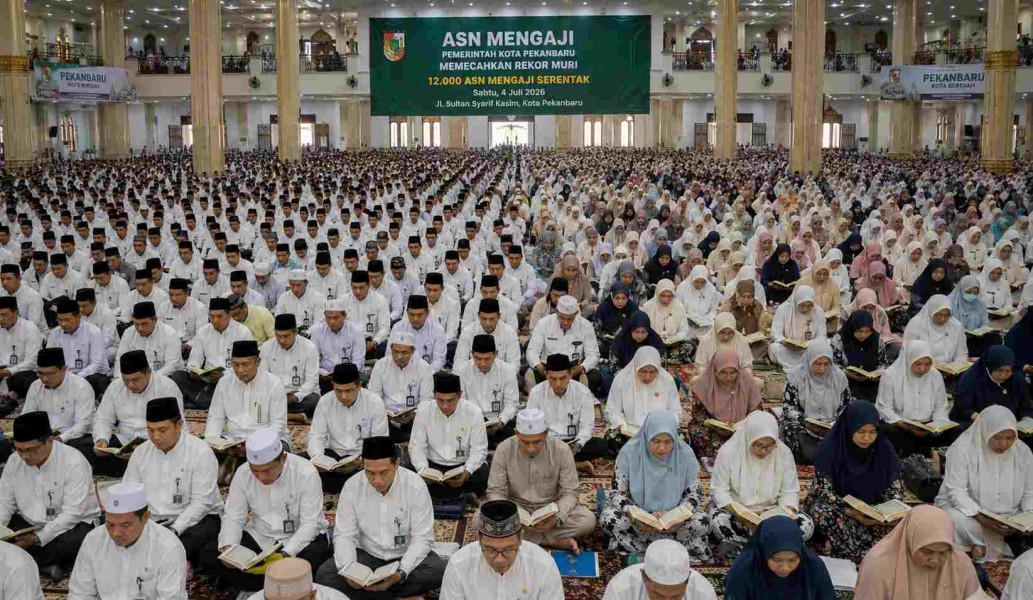 Pemko Pekanbaru Siap Pecahkan Rekor MURI, Target 12 Ribu ASN Mengaji Sore Ini