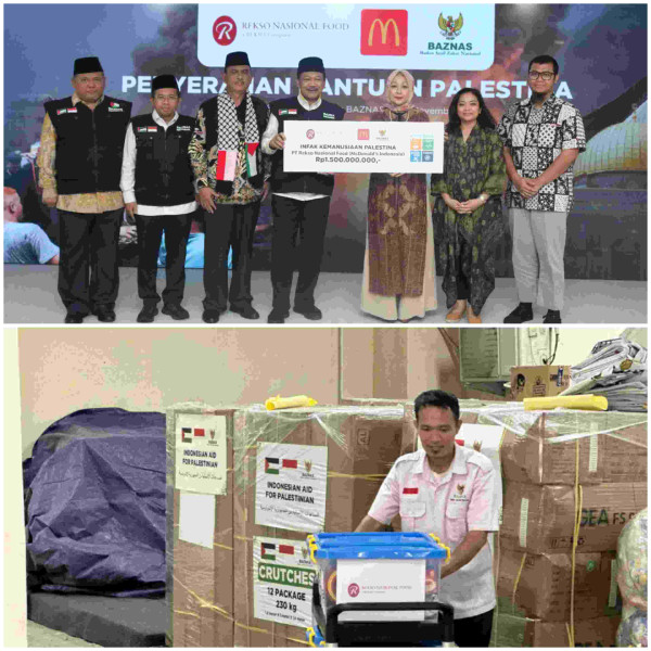 Lewat Baznas, McDonald’s Indonesia Salurkan Rp1,5 Miliar ke Palestina