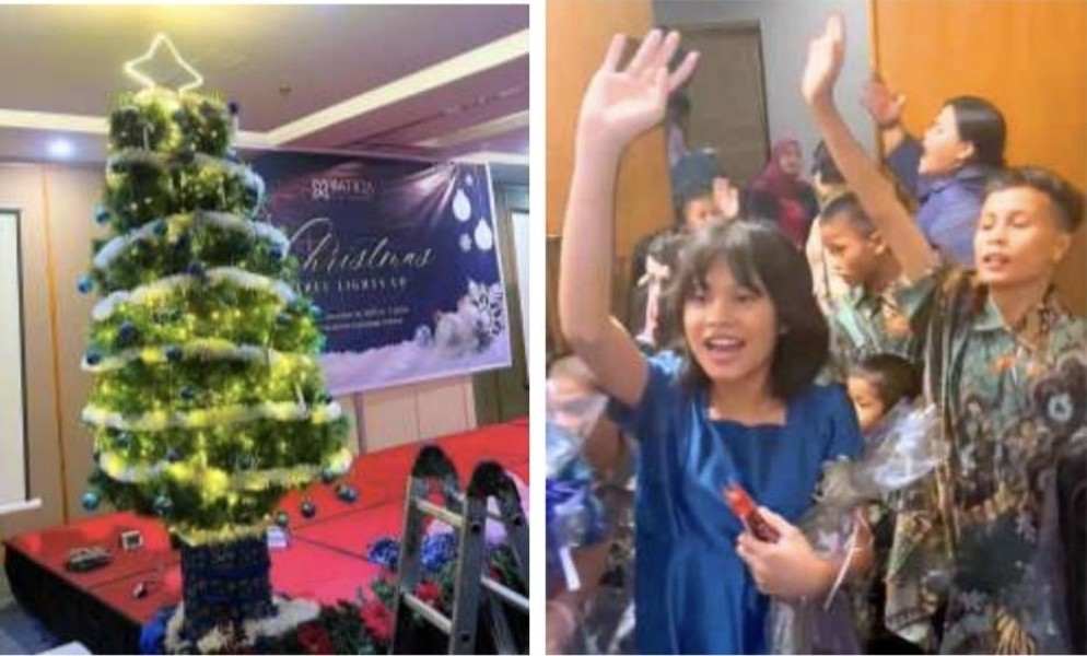 BATIQA Hotel Pekanbaru Hadirkan Kehangatan Natal Lewat “Xmas Tree Lights Up”