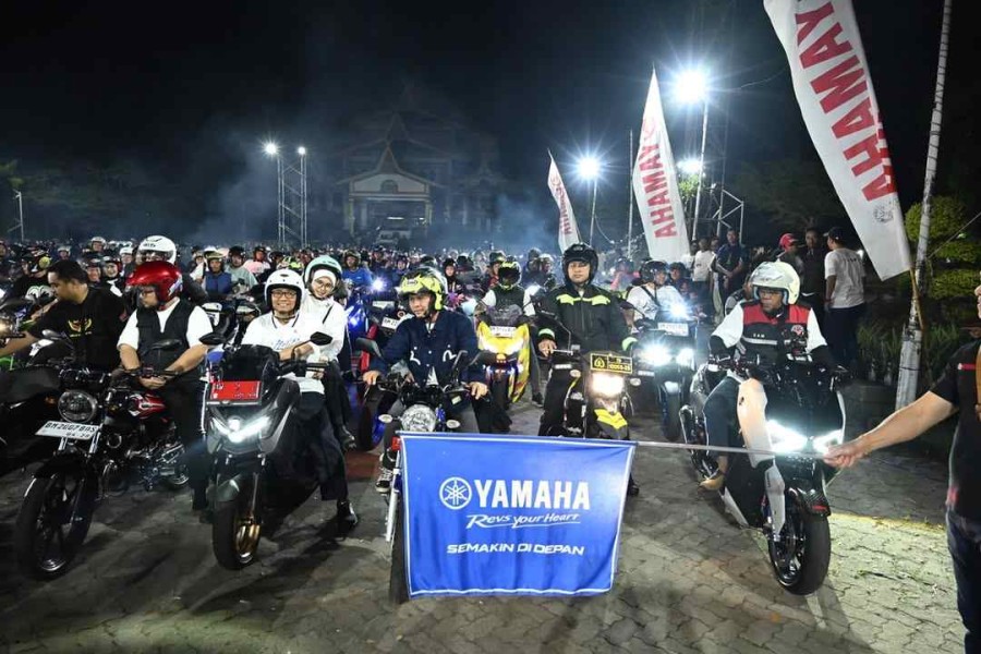 Walikota Agung Night Ride Bareng Yamaha Sambil Pantau Kondisi Kota