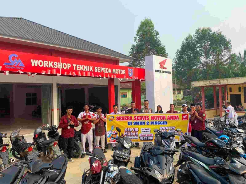 Capella Honda Edukasi dan Layani Servis di 26 SMK se-Riau