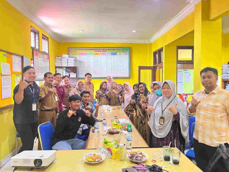 Pajak Pangkalan Kerinci Latih Bendahara se-Kecamatan Ukui Gunakan Coretax