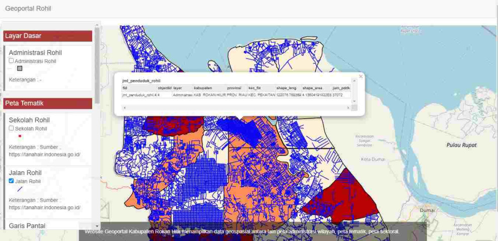 Kominfo Rohil Luncurkan Sistem Informasi Geospasial Daerah